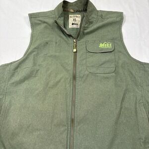 VEST CAMP UTILITY REI Co-op WOMENS XL Lightweight Nylon Hiking Olive Green